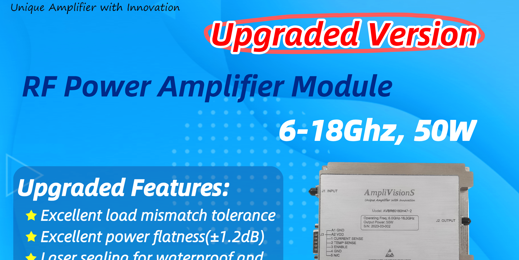 Image Nouvelle Version Améliorée du Module Amplificateur de Puissance RF (6-18 GHz, 50W) par AmpliVisionS