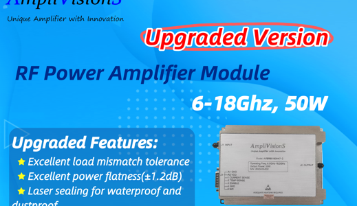 Image Nouvelle Version Améliorée du Module Amplificateur de Puissance RF (6-18 GHz, 50W) par AmpliVisionS